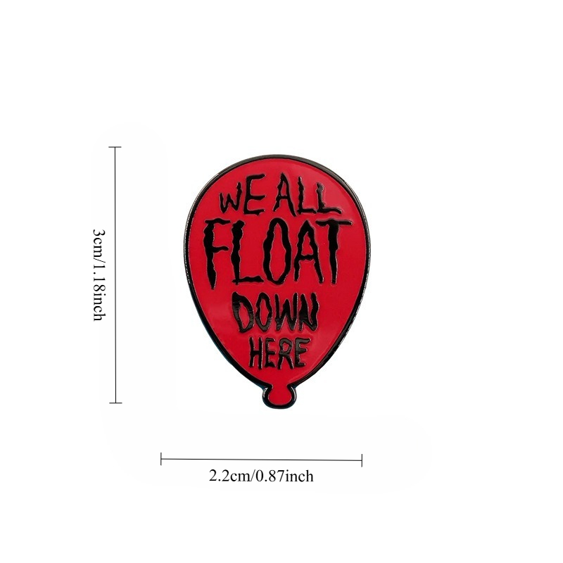 1pc Red Balloon Horror Movie E - огляд і ціна Embroidery Bali