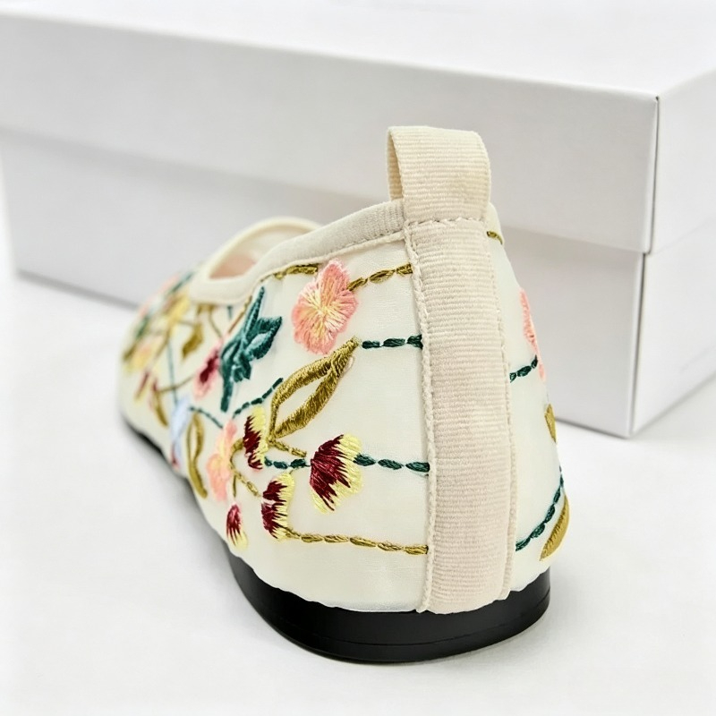 Round Toe Mesh Ballet Flats Sh - огляд і ціна Embroidery Meaning