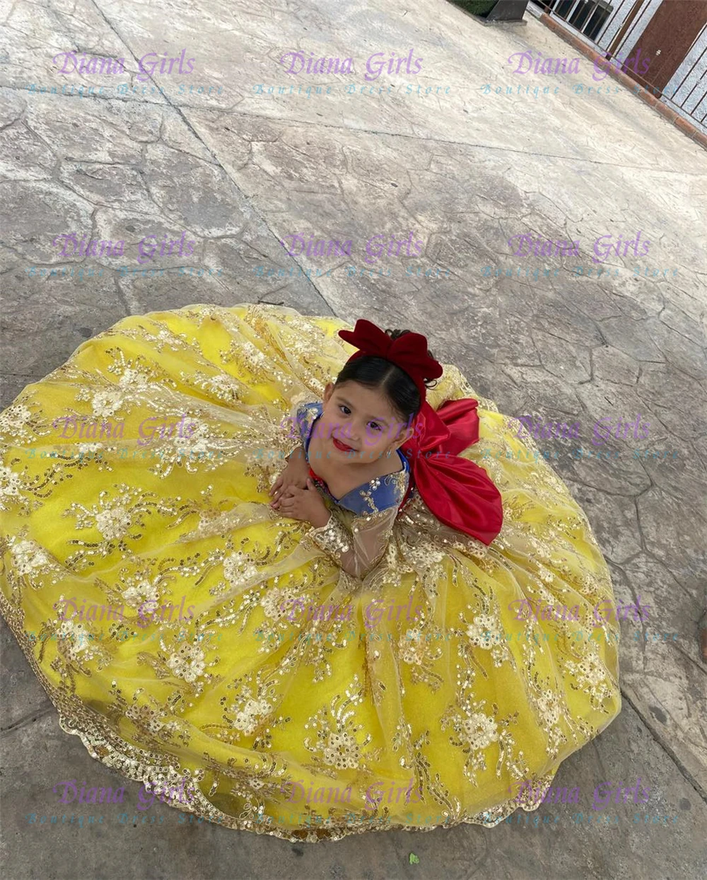 Quality Lovely Yellow Tulle Fl - огляд і ціна Embroidery Yellow Dress