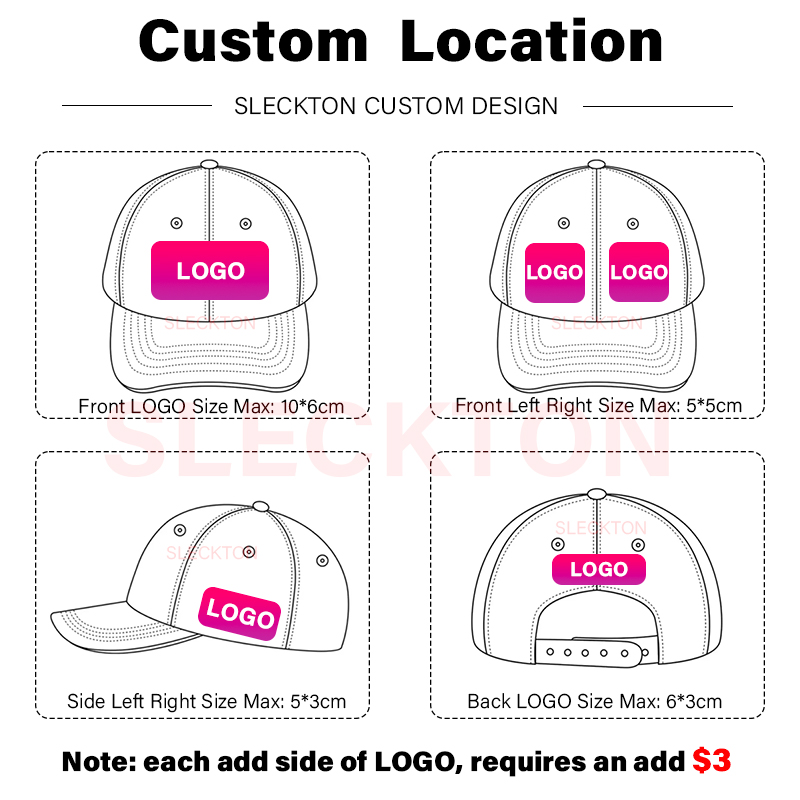 SLECKTON Logo Custom Baseball  - огляд і ціна Embroidery Design Logo