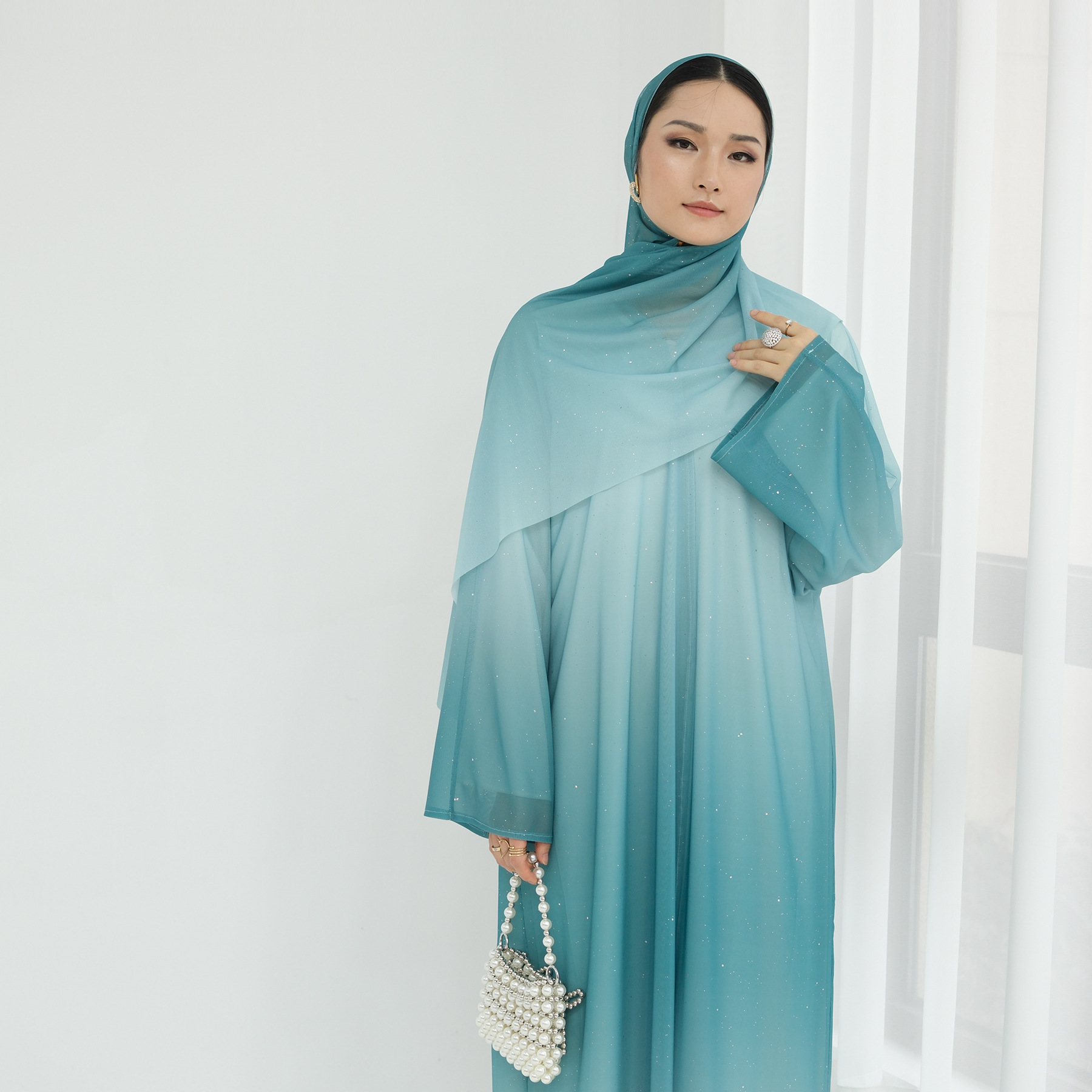 Eid Ramadan Gradient Kimono Ca - огляд і ціна Embroidery Kebaya