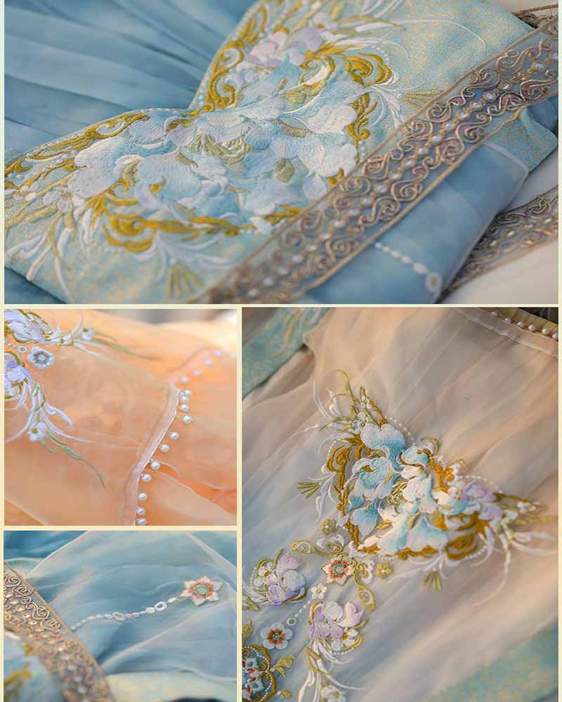 Chinese Hanfu Dress Women Trad - огляд і ціна Embroidery Yellow Dress
